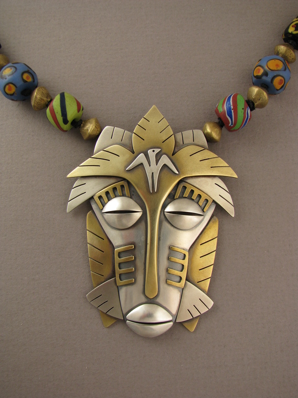 african_mask_necklace_detail